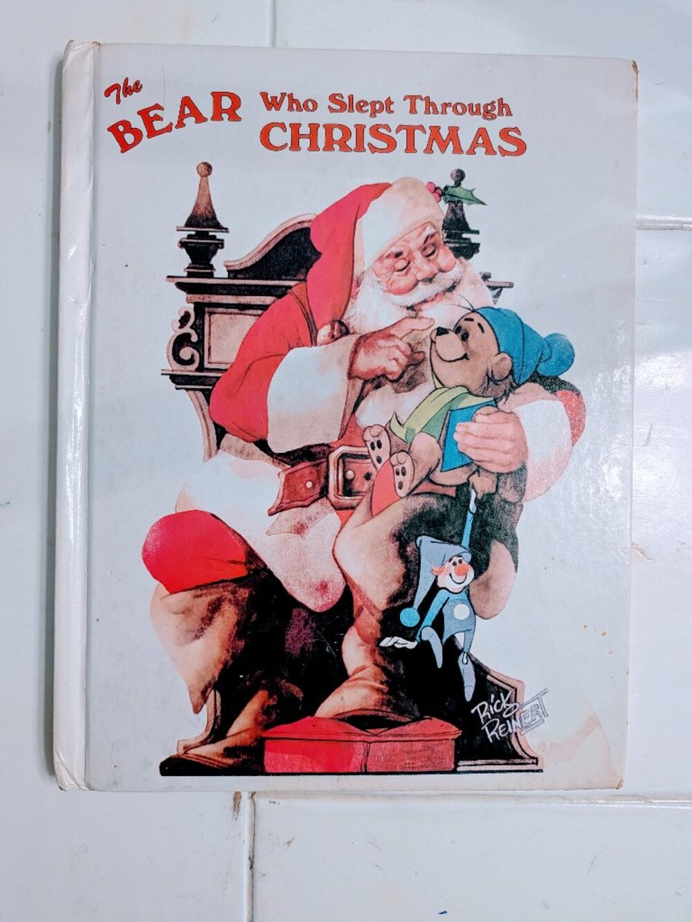 VTG 1980 The Bear Who Slept Through Christmas 1st Ed HC Holiday Children's Book